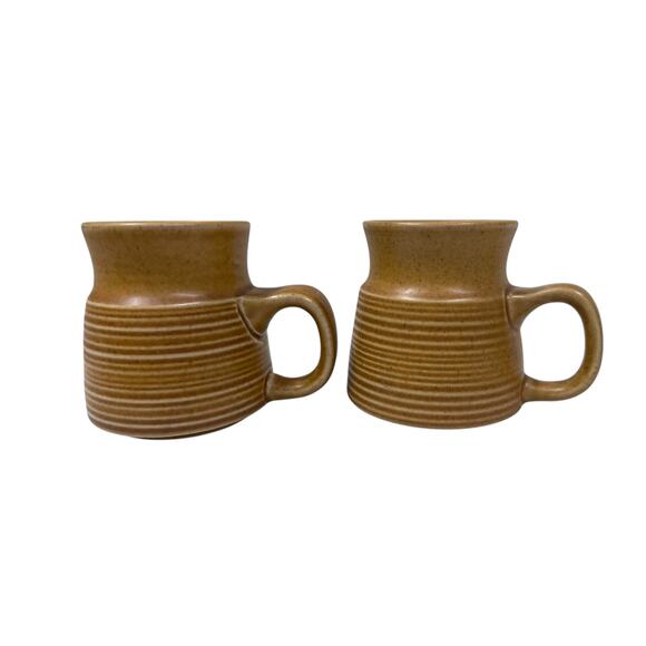 Denby-Langley Canterbury Beakers or English Mugs Set of 2-Rare - Picture 1 of 6